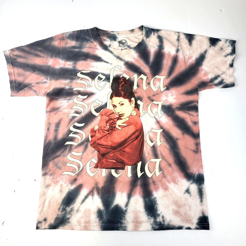 Selena Tie-dye Portrait T-shirt Retro Pop Music Memorabilia Size S
